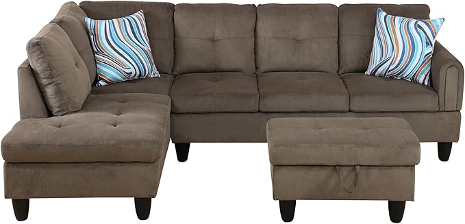 NicBex Sectional Couch 3 Pieces Sofa Set - Image 3