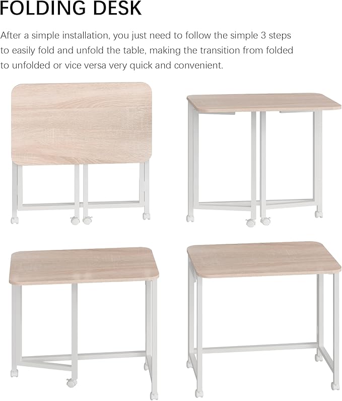 JSB Small Folding Computer Desk - Image 4