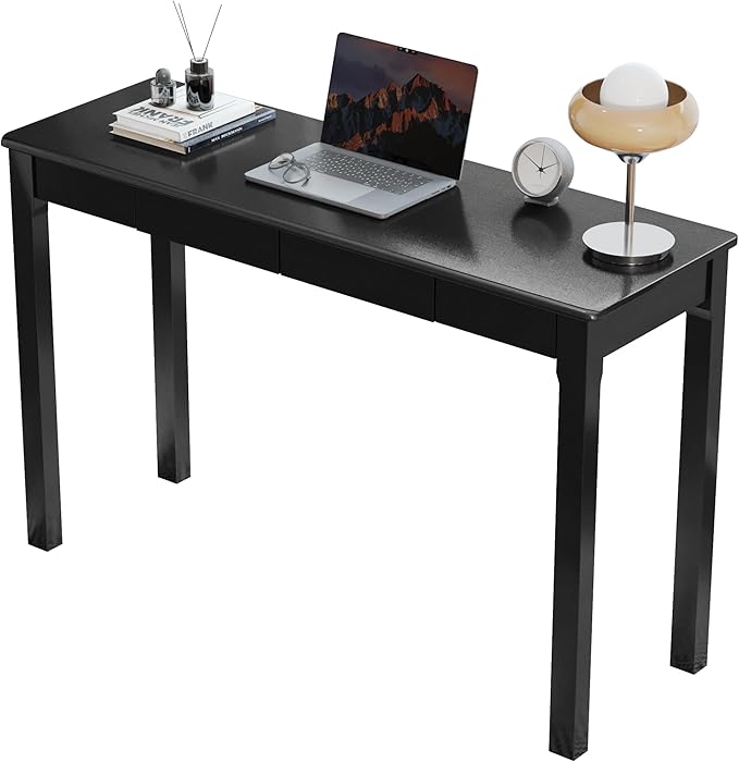 Solid Wood Desk with Drawers by ENPKLUTE