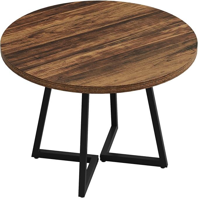 Tribesigns Round Dining Table for 2, 31.5" Industrial Dinner Table - Image 8