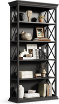 Little Tree 6-Tier Bookcase, 71 Inches Industrial Bookshelves, Floor Standing by LITTLETREE