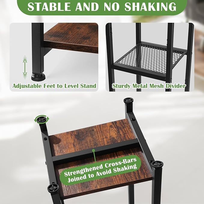 Extra Tall Plant Stand Indoor, 40 Inch Plant Stands, 3 Tier Metal Plant Stand - Image 3