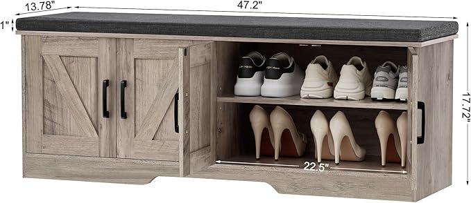 2-Tier Storage Bench, Shoe Bench - Image 3