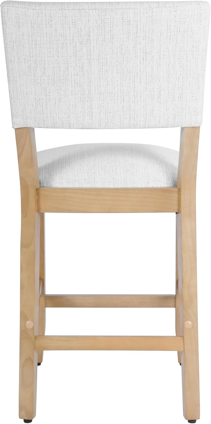 HomePop 24" Open Back Counter Stool Home Décor|Fabric Chairs - Image 10