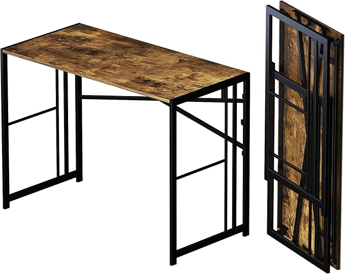 40 inch Folding Computer Desk, Writing Gaming Computer Camping Desk, No by Lutown-TeenHome