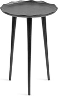 Kate and Laurel Alessia Modern Round Metal Side Table; 15 x 15 x 22; Black; by KateandLaurel