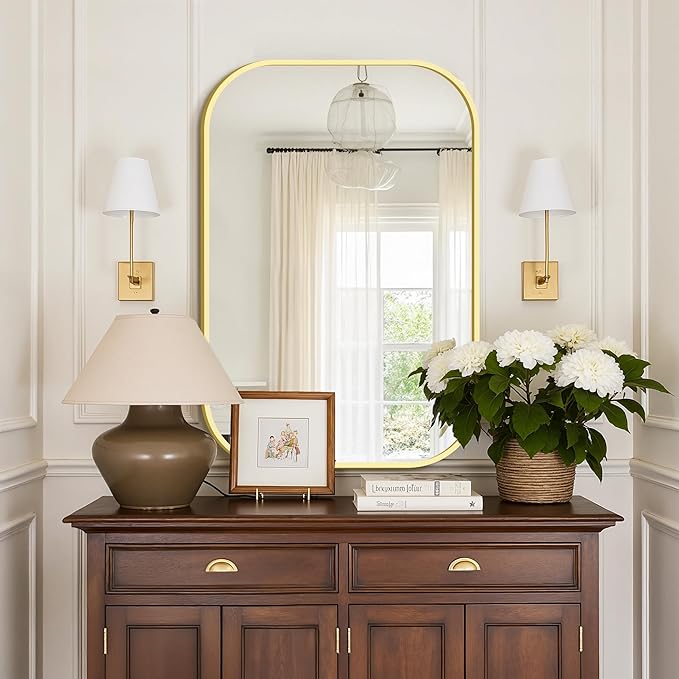 Bathroom Mirrors for Over Sink, 24x36 Gold Vanity Mirror for Bathroom Sink - Image 8