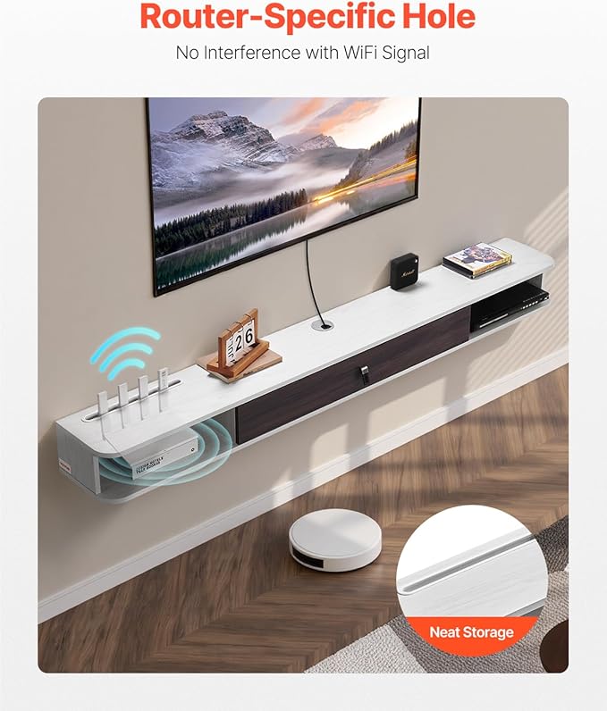 VEVOR Floating TV Stand, for Bedroom & Living Room - Image 3
