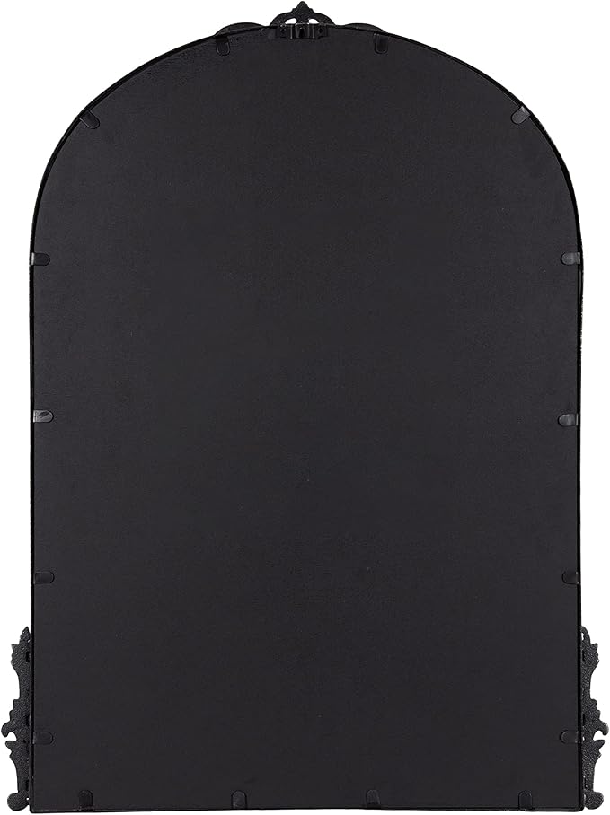Kate and Laurel Myrcelle Traditional Arched Mirror; 25 x 33; Black; Decorative - Image 7