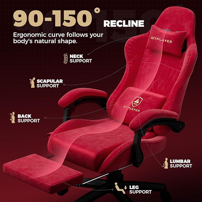 GTPLAYER ACE-PRO Music Gaming Chairs – Built-in Speakers, App Support & - Image 8