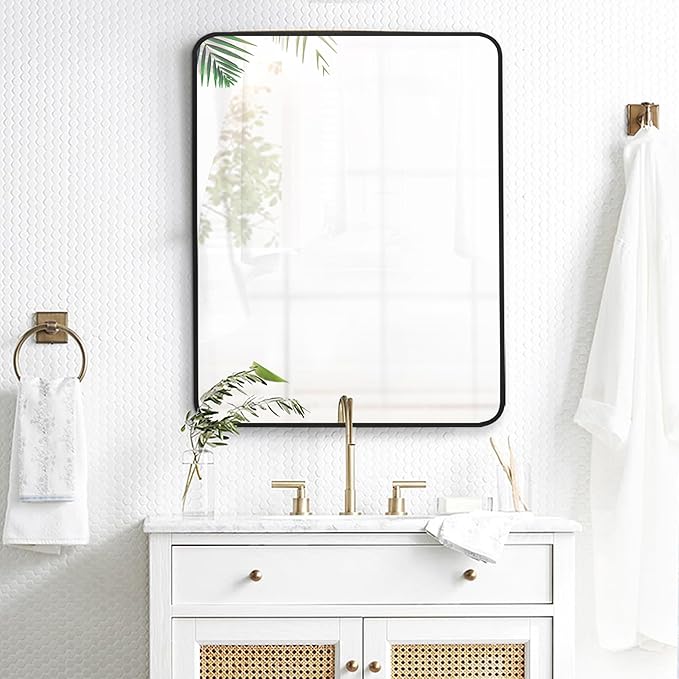 24x32 Inch Rectangle Bathroom Mirror by Bonverre