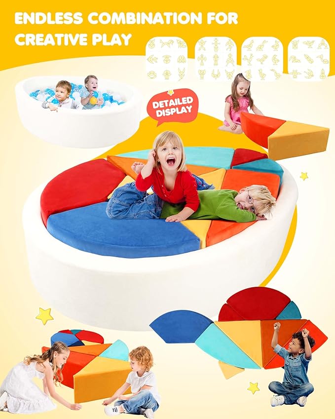 Kids Play Couch, 2-in-1 Egg-Shape Kid Plays Sofa - Image 2