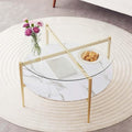 Round Coffee Table for Living Room, Mid-Century Modern Design, D30 x H17 by LumFurn