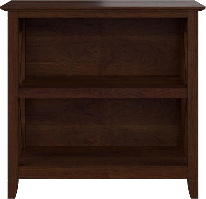 Bush Furniture Key West Small 2 Shelf Bookcase in Bing Cherry, Compact Home - Image 4