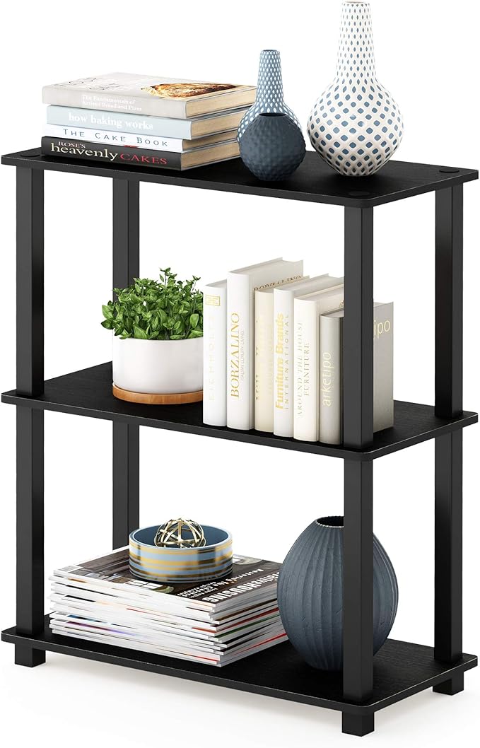 Furinno Turn-S-Tube 3-Tier Compact Multipurpose Shelf Display Rack by Furinno-FitsYourSpaceFitsYourBudget