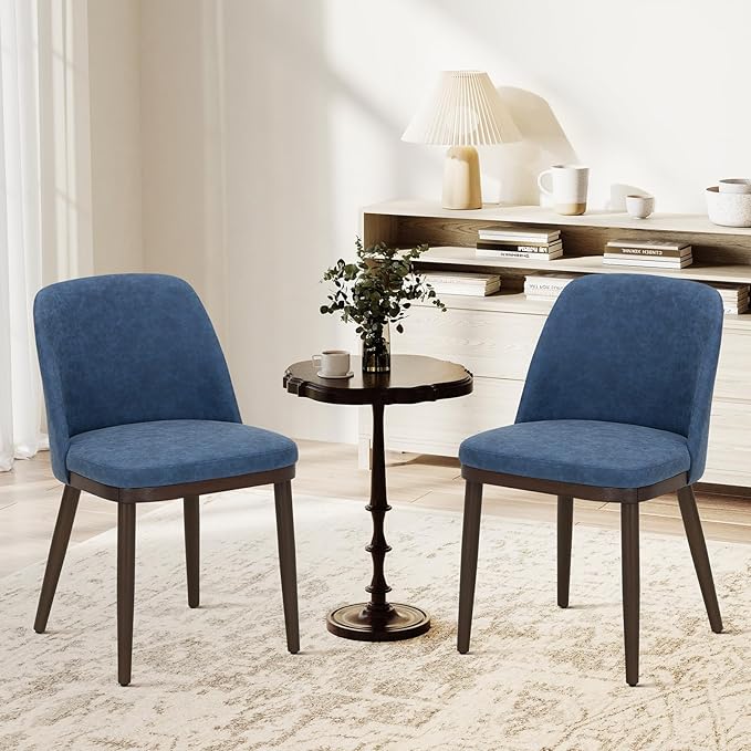 COLAMY Upholstered Dining Chairs Set of 2, Modern Kitchen Chairs by COLAMYINC