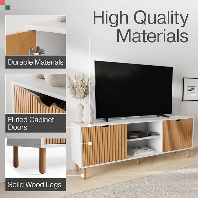 Fluted TV Stand & Entertainment Center - Image 4