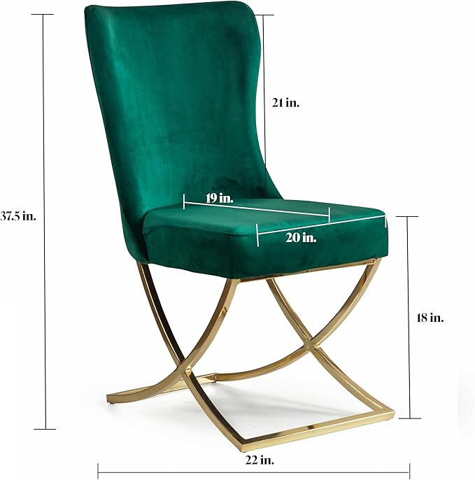 Ottomanson Royal Dining Chairs Set of 6 – Upholstered Tufted Microfiber - Image 3
