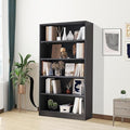 Wooden Bookshelf with Adjustable Shelves, 5 Tier Tall Bookcase by Unknown
