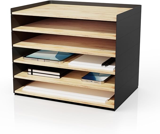 DesktopOrganizer-1drawer Prosumer's Choice Desk Paper Organizer Tray Wood by ProsumersChoice