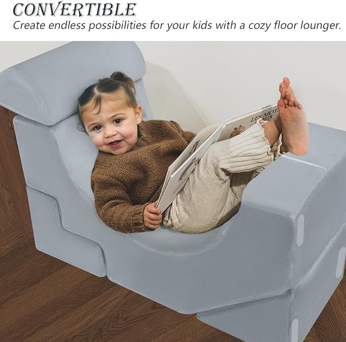 MeMoreCool Foam Climbing Toddler Couch, Modular Kids Sofa - Image 6