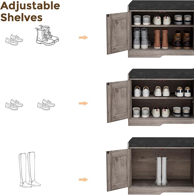 2-Tier Storage Bench, Shoe Bench - Image 6