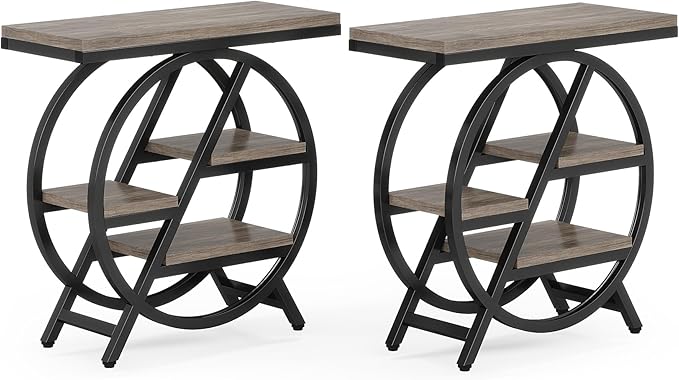 Tribesigns End Table for Living Room, 3-Tier Narrow Side Table - Image 9