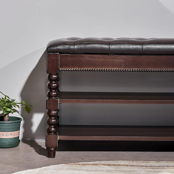 Shoe Storage Bench, Entryway Shoe Rack - Image 7