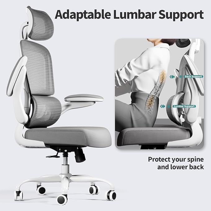 Office Chair Ergonomic Desk Chair, 330 LBS Home Mesh Office Desk Chairs - Image 6