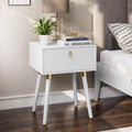 Bme Alden Wood Nightstand, Solid Wood End Table, Mid Century Modern Nightstand by Bme