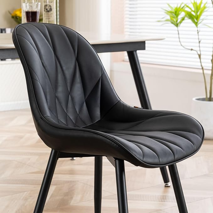 Rowill Black Dining Chairs Set of 2 - Image 7