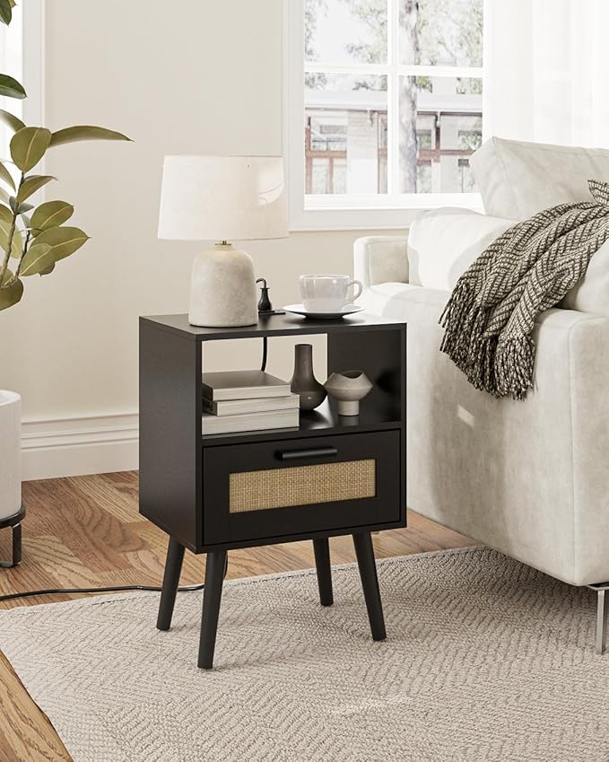 Bedroom Nightstands Wooden Night Stands - Image 7