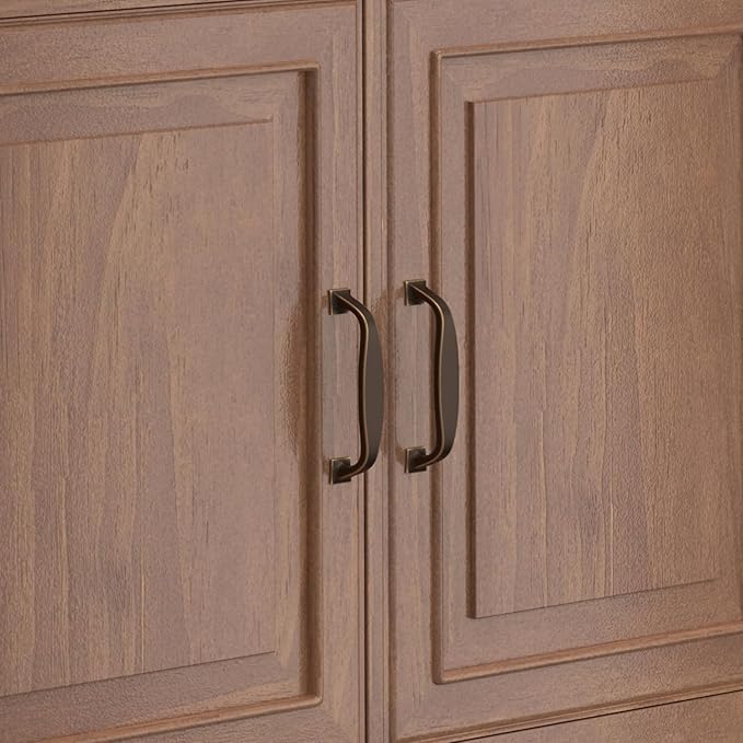 SIMPLIHOME Connaught 40-inch Wide Solid Wood Storage Cabinet in Medium Saddle - Image 10