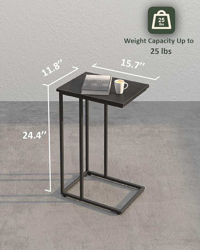 Innerjoin C Shaped End Table, C Side Table - Image 3