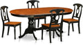East West Furniture PLKE5-BCH-W 5 Piece Kitchen Table & Chairs Set Includes an by EastWestFurniture