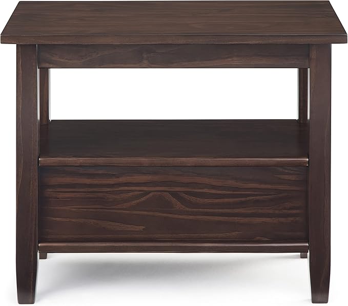 SIMPLIHOME Warm Shaker SOLID WOOD 14 inch Wide Rectangle Transitional Narrow - Image 10