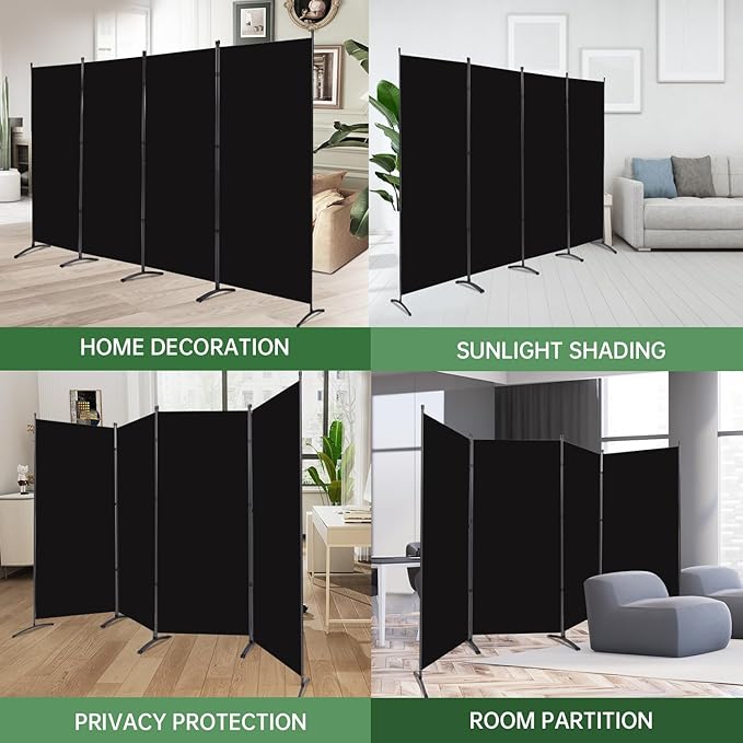 YASRKML Room Divider Folding Privacy Screens, Portable Room Divider Panel 4 - Image 6