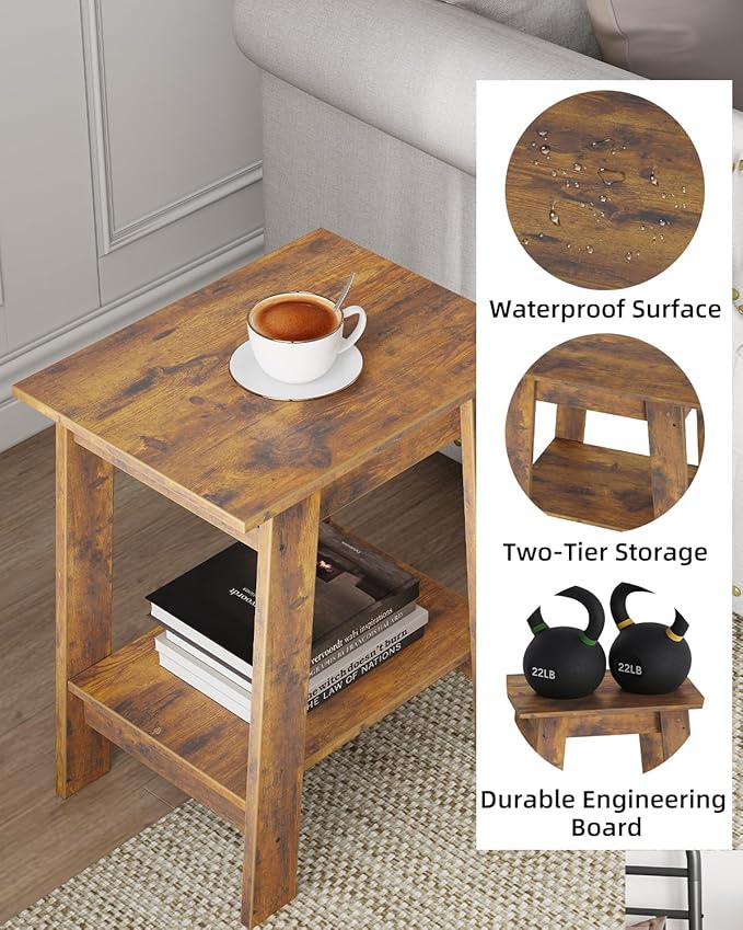 Garvee End Table, Side Table - Image 5