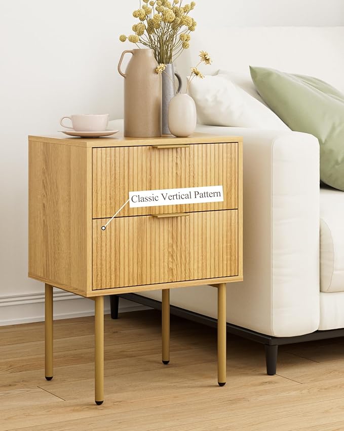 Masupu Night Stand, Mid-Century Modern Bedside Table - Image 7