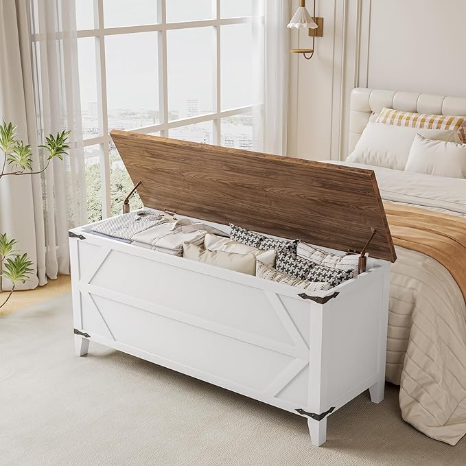 HOOBRO 47.2" Toy Box, Storage Chest - Image 4
