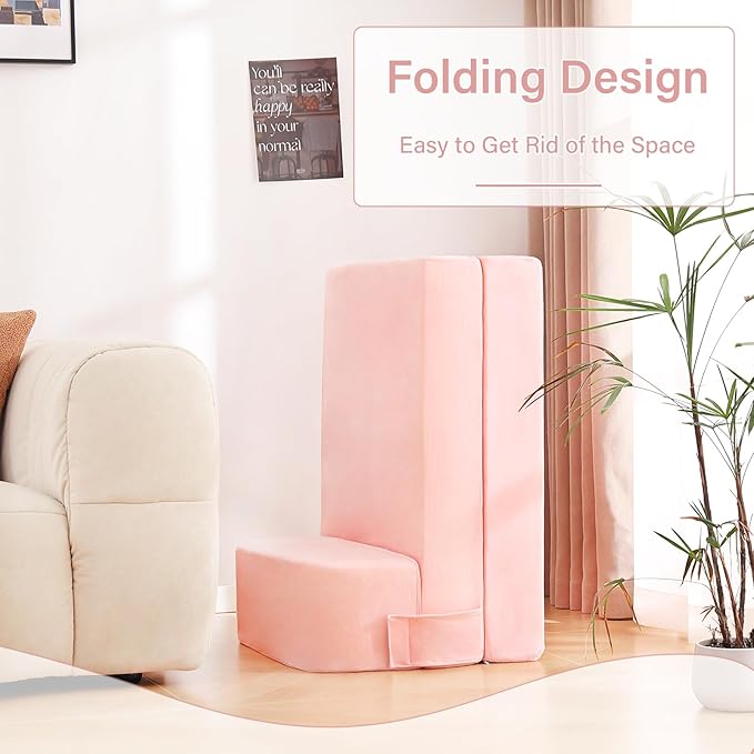 Tiita Folding Sofa Bed for Kids, Toddler Fold Out Couch - Image 7