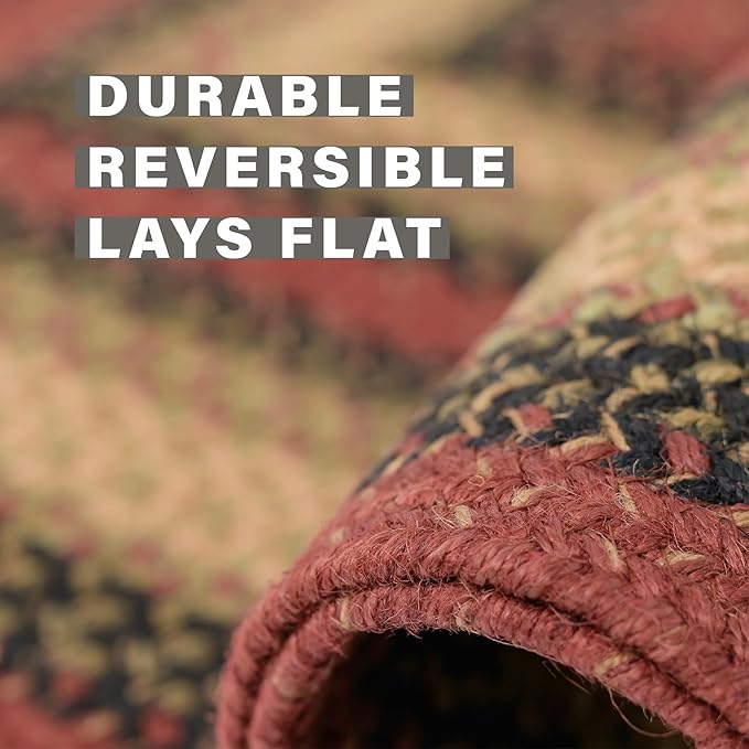 Homespice Highland Multi Color Oval Area Rugs, 5x8' - Image 4