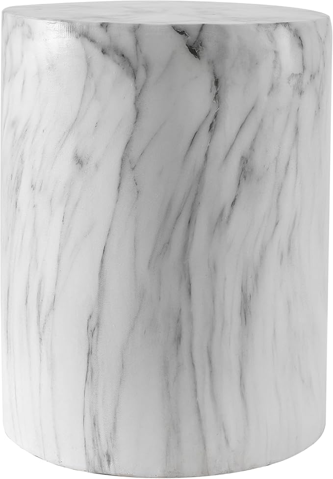 JONATHAN Y TBL1101A Troy 16" Modern Minimalist Faux Marble Column by JONATHANY