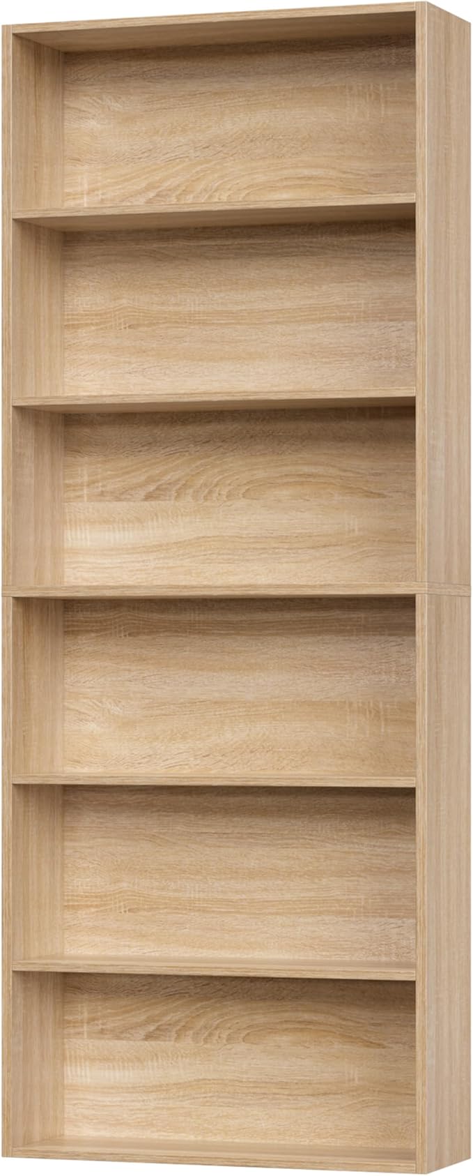 FOTOSOK 6-Tier Open Bookcase and Bookshelf, Freestanding Display Storage - Image 7