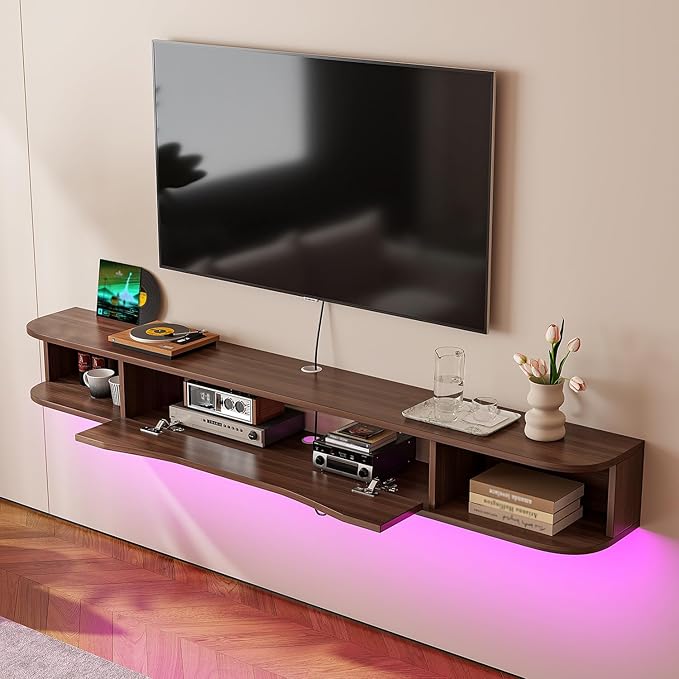 Floating TV Stand, Floating TV Console, Under TV Shelf - Image 4
