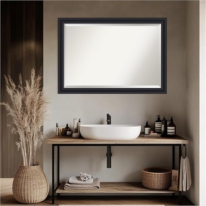 Amanti Art Black Bathroom Mirror - Image 4