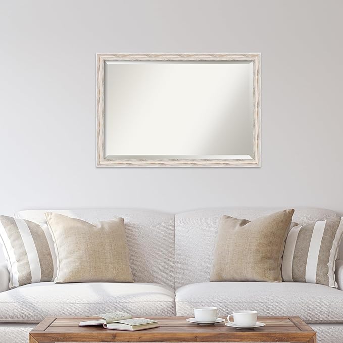 Amanti Art White Bathroom Mirror - Image 5