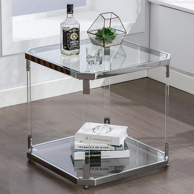 Glass Top Side Table - Image 4