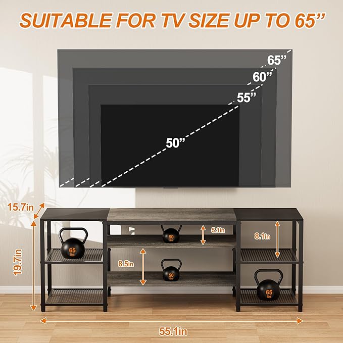 Modern Television Stand for 65 Inch TVs - Image 4