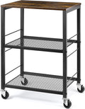 LIANTRAL 3 Tier Rolling Cart, Living Room by LIANTRAL